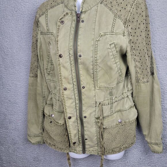 Anthropologie Hei Hei Jacket Women Small Military Army Green Utility Jacket - Picture 7 of 16